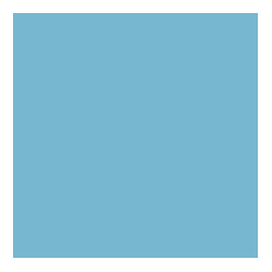 Bleu ciel - Carré 10 x 10 x 1
