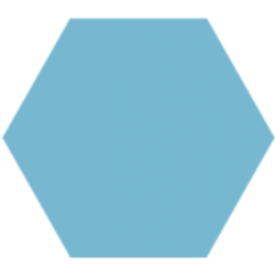 Hexagone - Bleu ciel