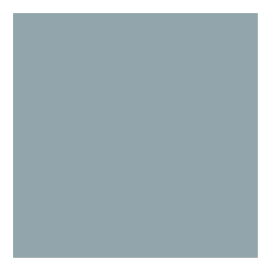 Bleu persienne - Carré 20 x 20